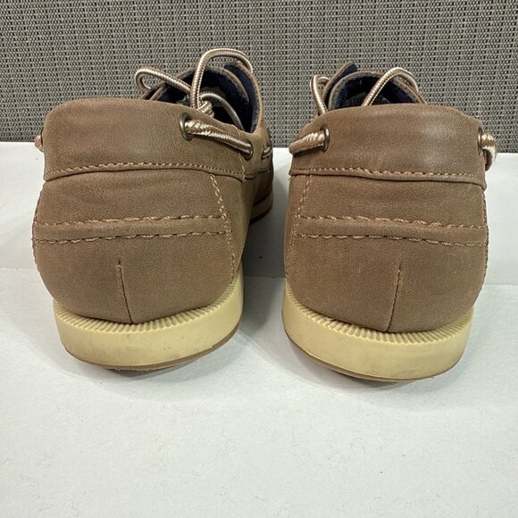 Cary Country Top Sider Loafer Sahara Men's Size 8.5M Brown Leather Lace Up - Picture 3 of 8